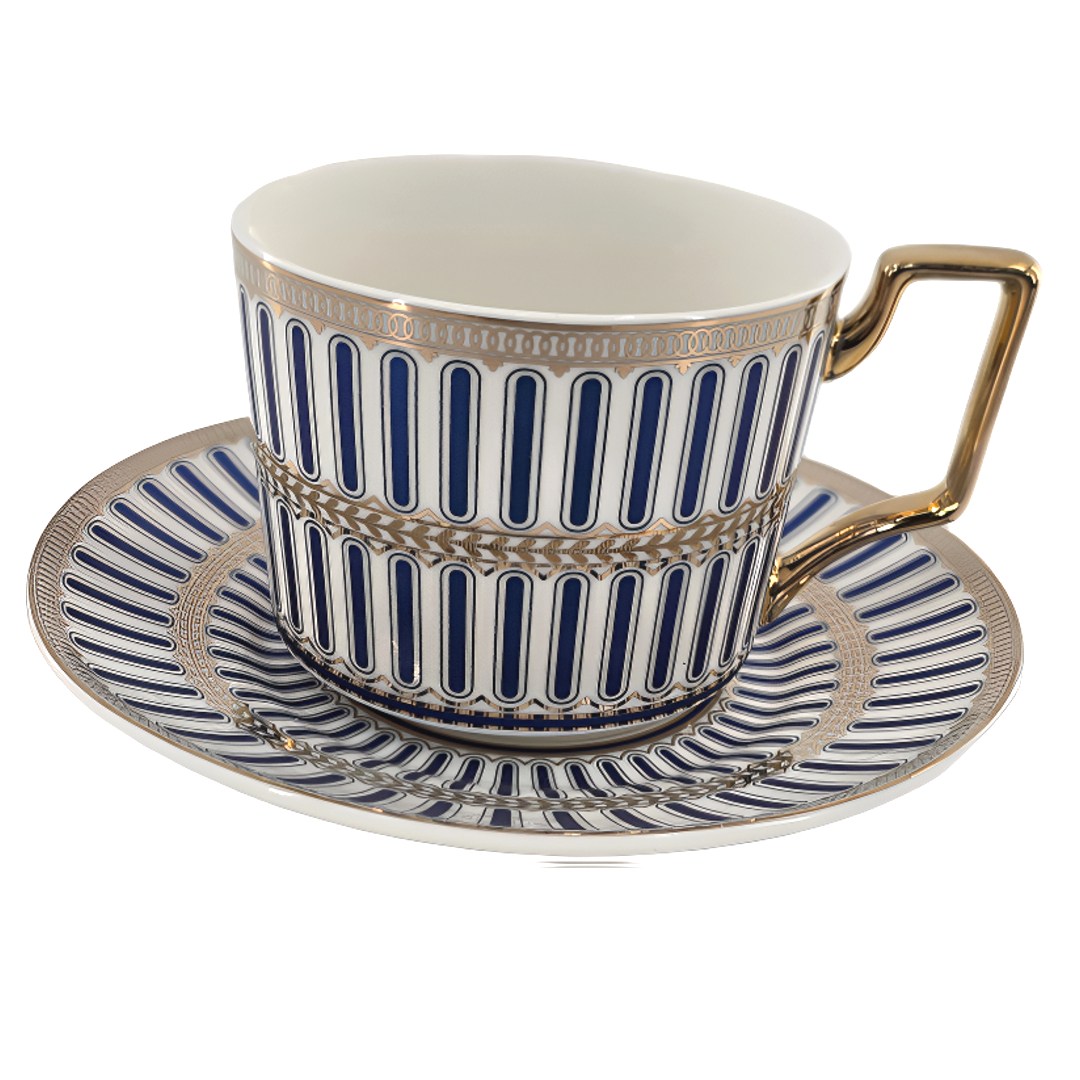 바사홈데코 로얄 골드라인 커피잔 유럽풍 찻잔 티컵소서 카페커피잔 찻잔세트 24,000원