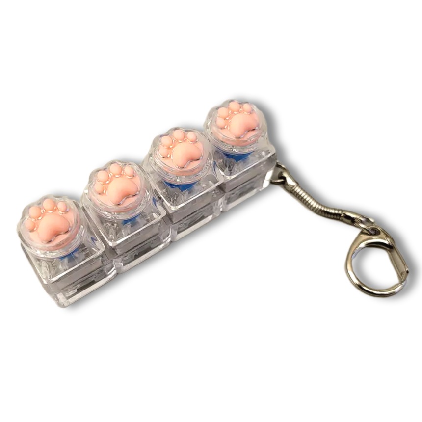 해나다 키캡키링 고양이 발자국 LED 청축 딸깍이 클리커 피젯 스위치 7,900원