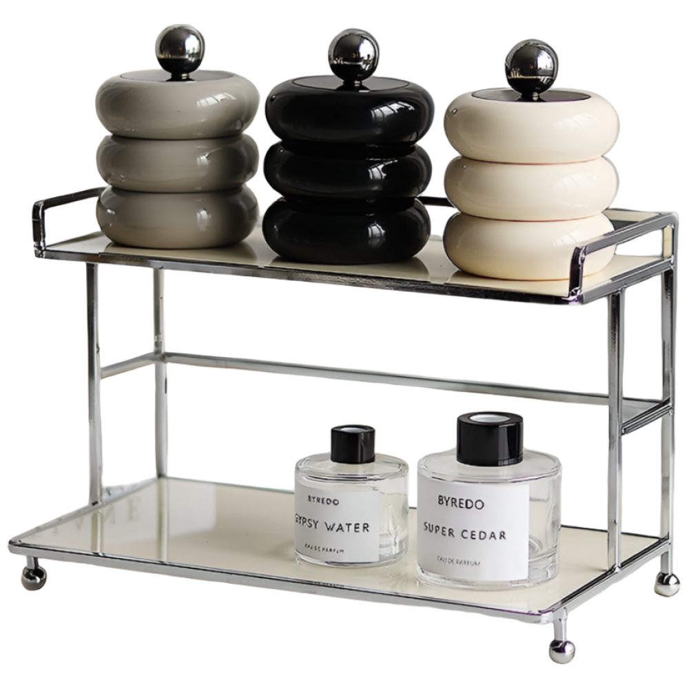 엣더홈 2단 화장품수납 향수보관함 향수 트레이, 1개, 아이보리 24,900원