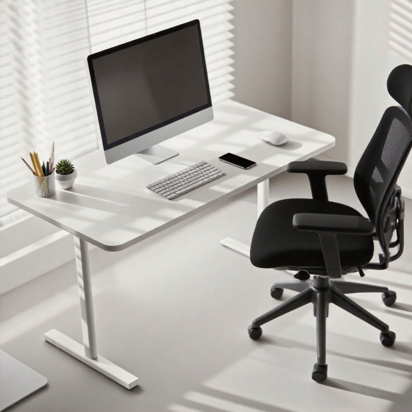 Fahomiss 모션데스그 수동 높이조절 책상 공부 사무용 컴퓨터책상 다용도 테이블 56,680원