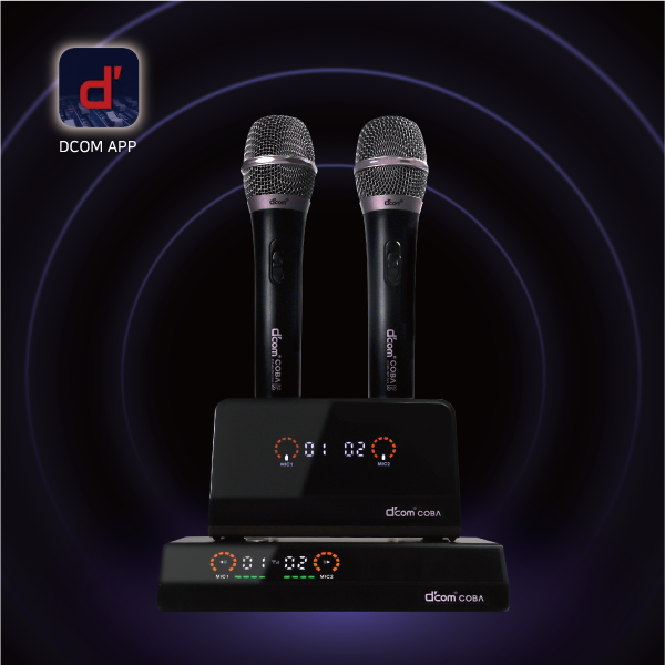 디컴 최신형 COBA 코바 2채널 무선마이크 충전식 노래방용 강의실 회의실 노래교실 285,000원