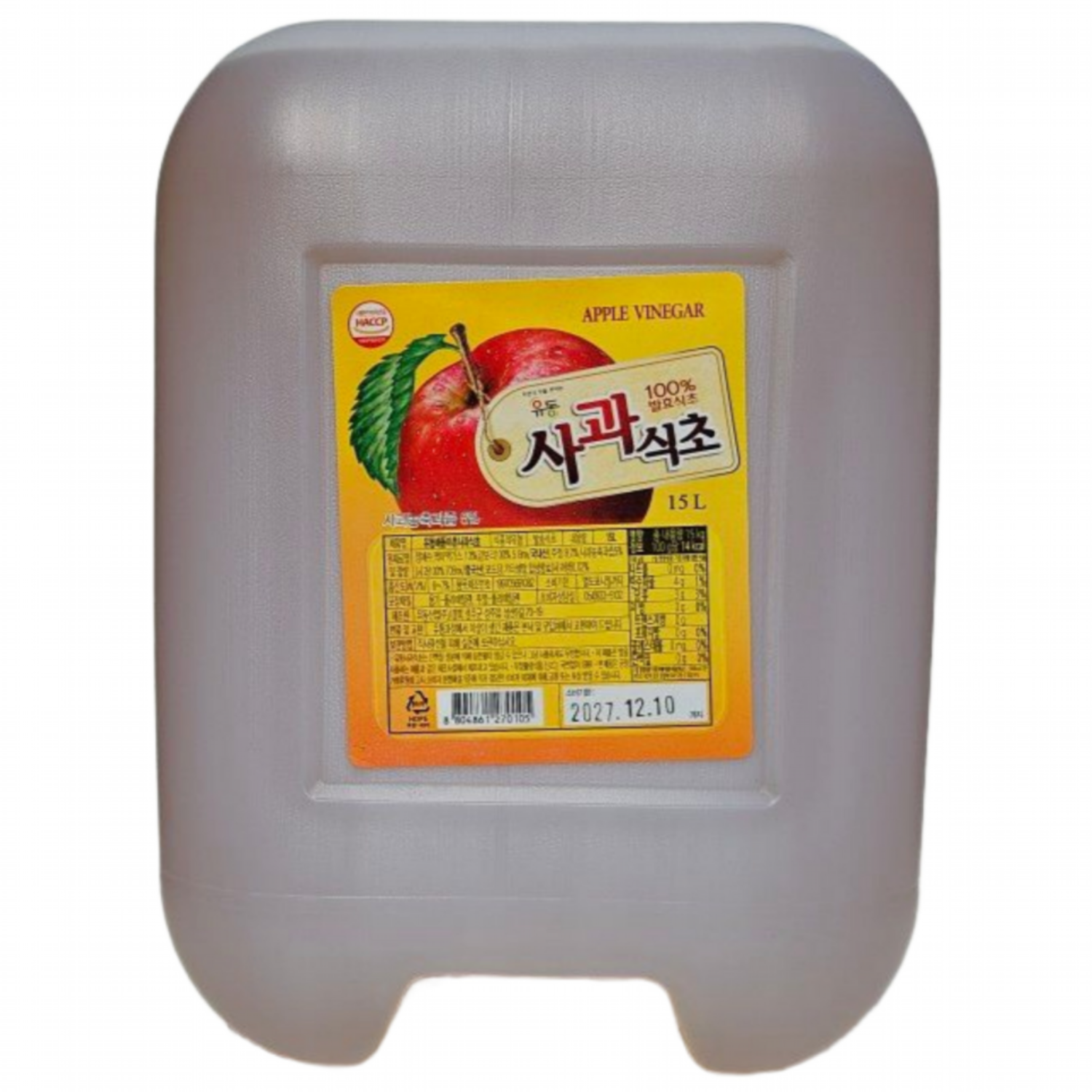 유동해돋이촌 사과식초, 1개, 15L 17,000원