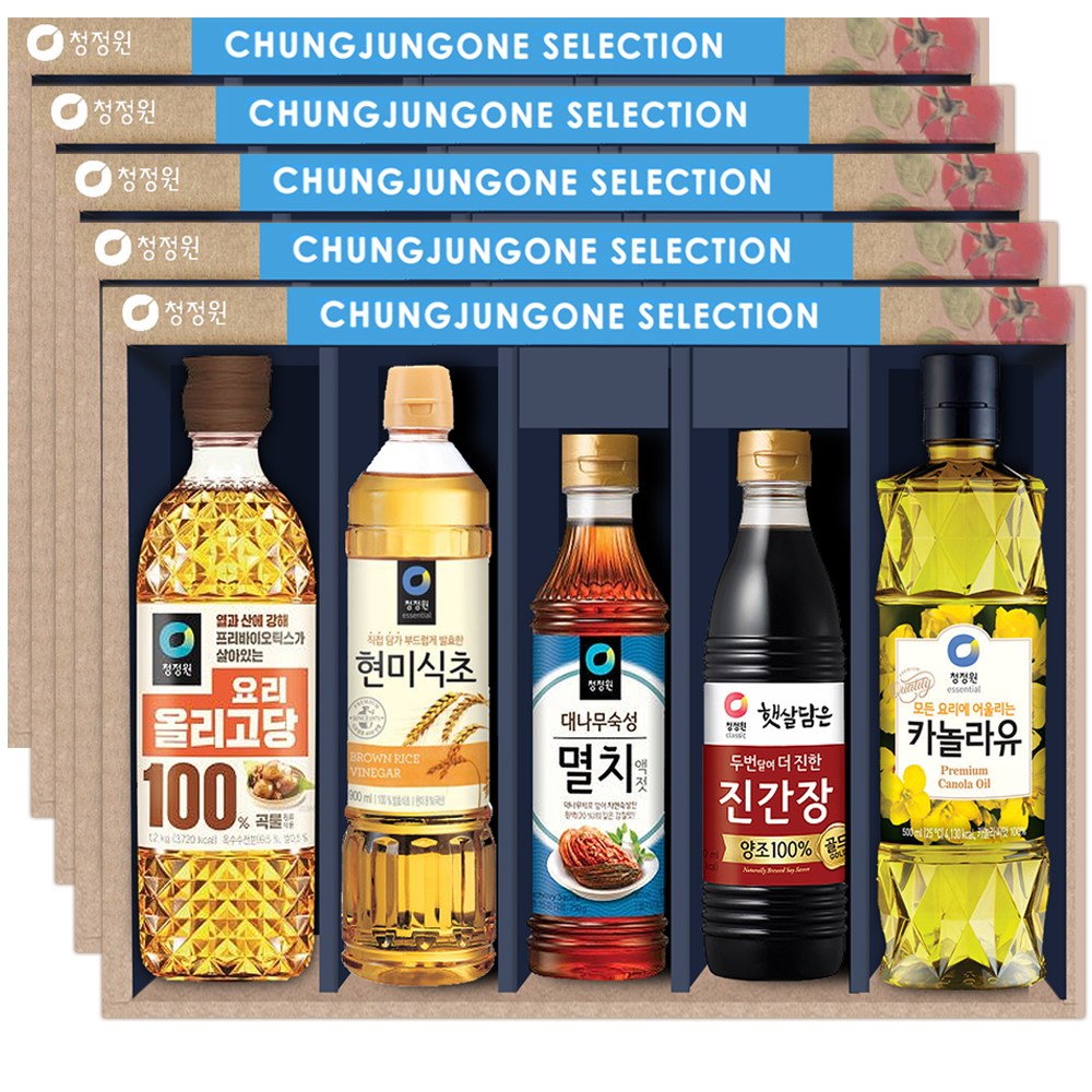 ( 2026년 1월 입고 ) 청정원 선물세트 (5세트) 개별쇼핑백 우체국소포발송 / 명절선물 설선물세트 단체선물 답례품, 5개 78,900원