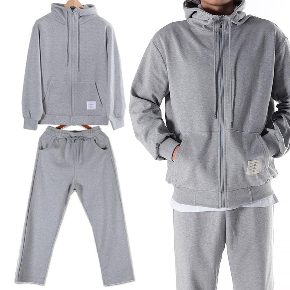 런닝맨 기모 겨울 하이넥 통일자 바지 후드집업 트레이닝복 세트 69,800원