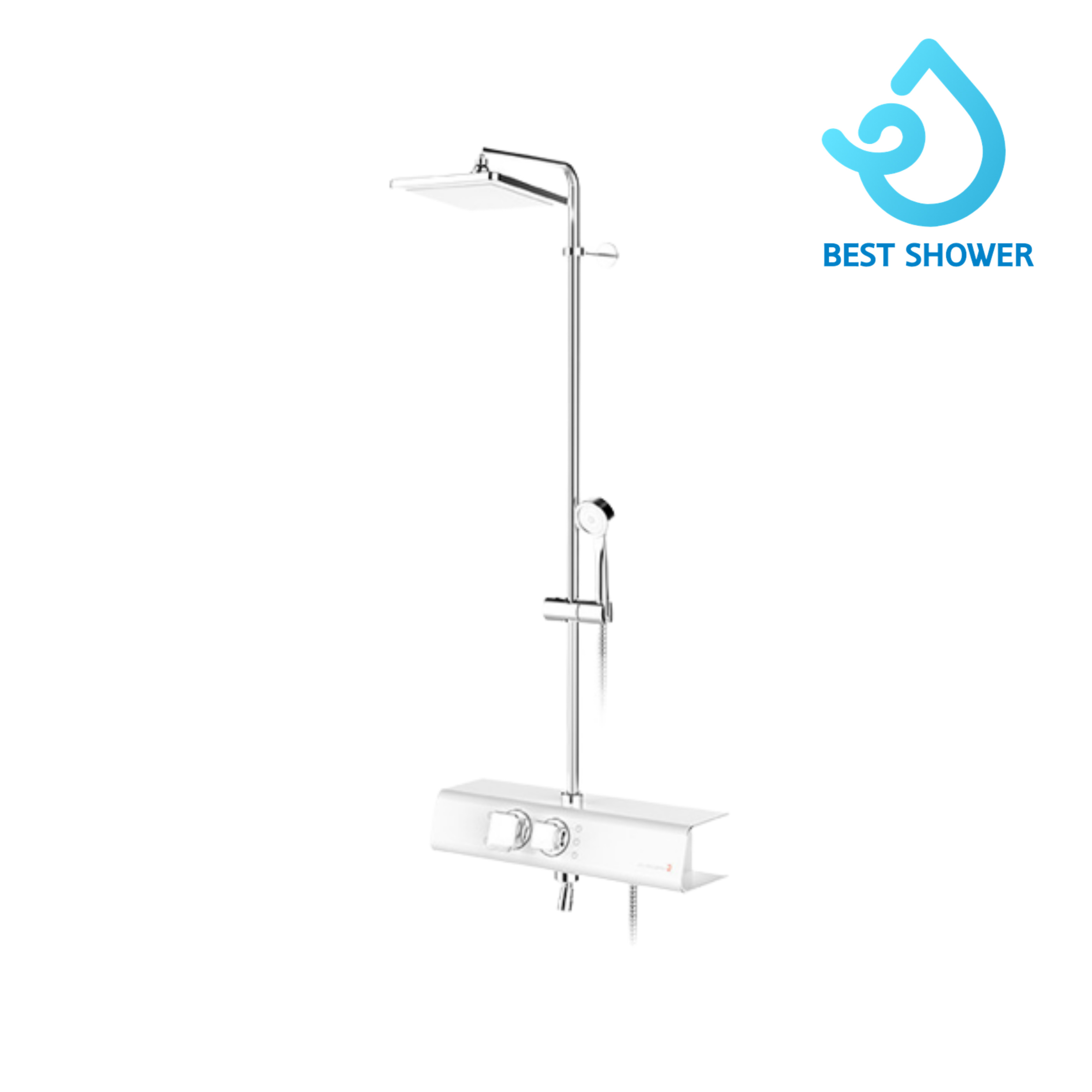 제이시엘 욕실 선반형 원홀 해바라기 레인샤워수전 화이트크롬 J3 165,000원