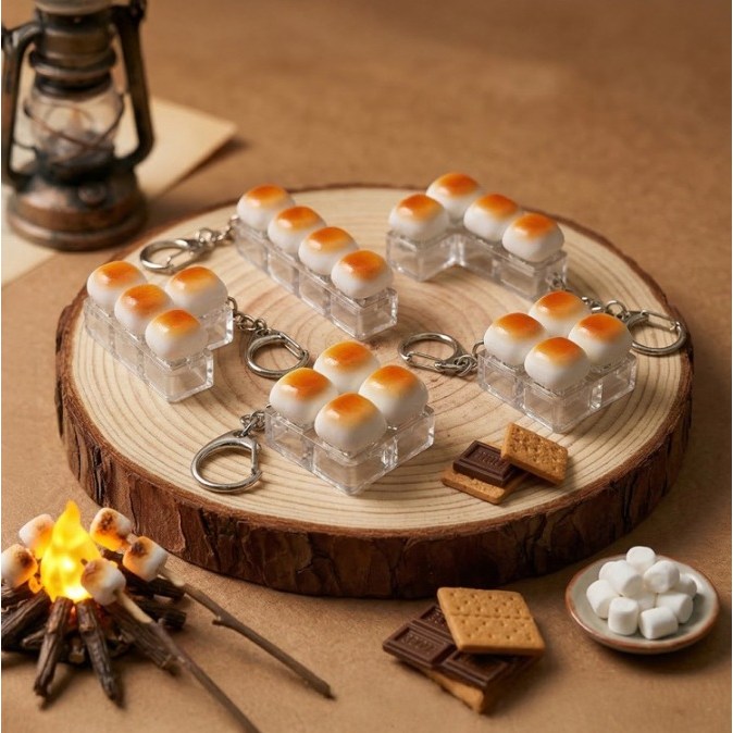 벨로나 구운마시멜로우 키보드 키캡 스트레스 해소 3개, 3개, 구운마시멜로우 18,000원