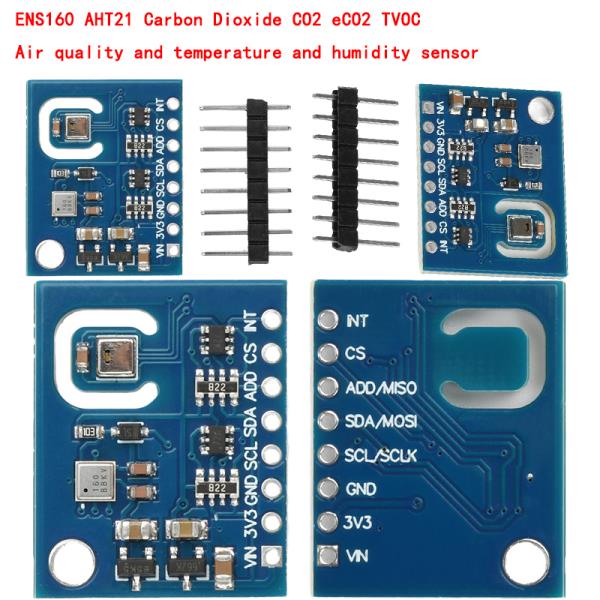 ENS160+AHT21 이산화탄소 CO2 eCO2 TVOC 공기 품질 및 온도 습도 센서 16,800원
