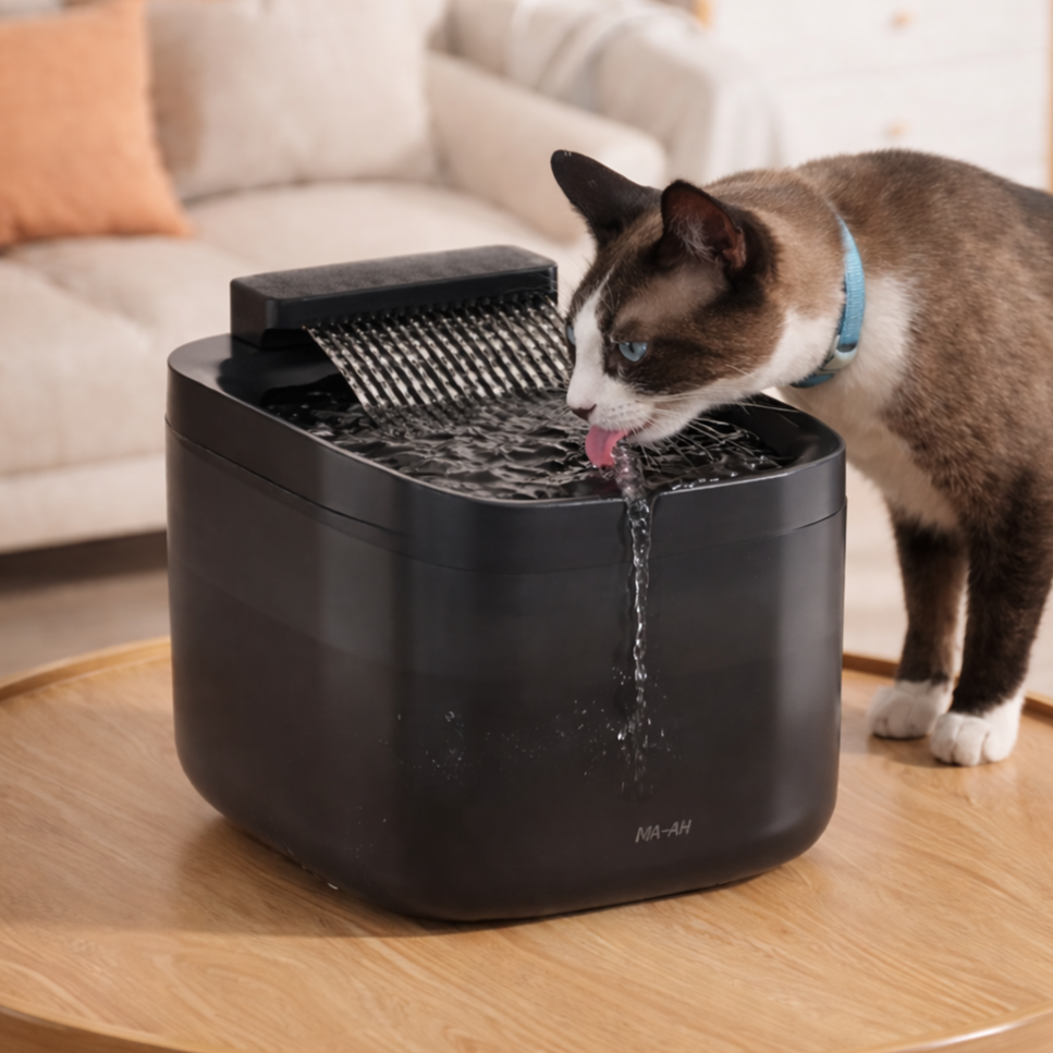 MAAH 고양이 자동 급수기 정수기 폴링워터 3L 반투명, 1개, 블랙[반투명], PCWR-T3 24,500원