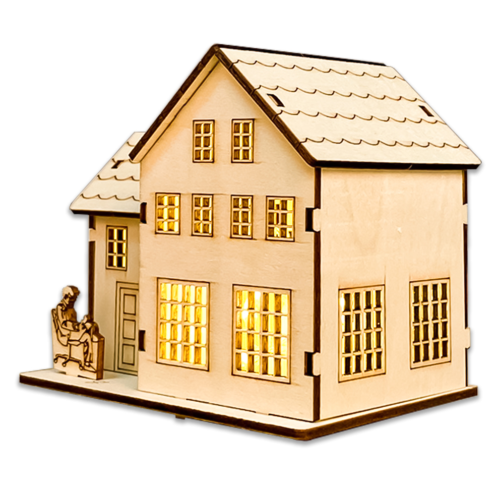 코히모 DIY 우드 미니어처 하우스 디자인 2 3W220, 디자인2, 1개 8,800원