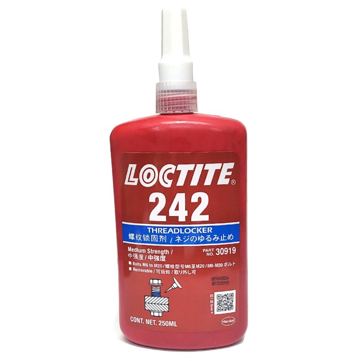 록타이트 242 중강도 나사고정제 250ml 41,900원