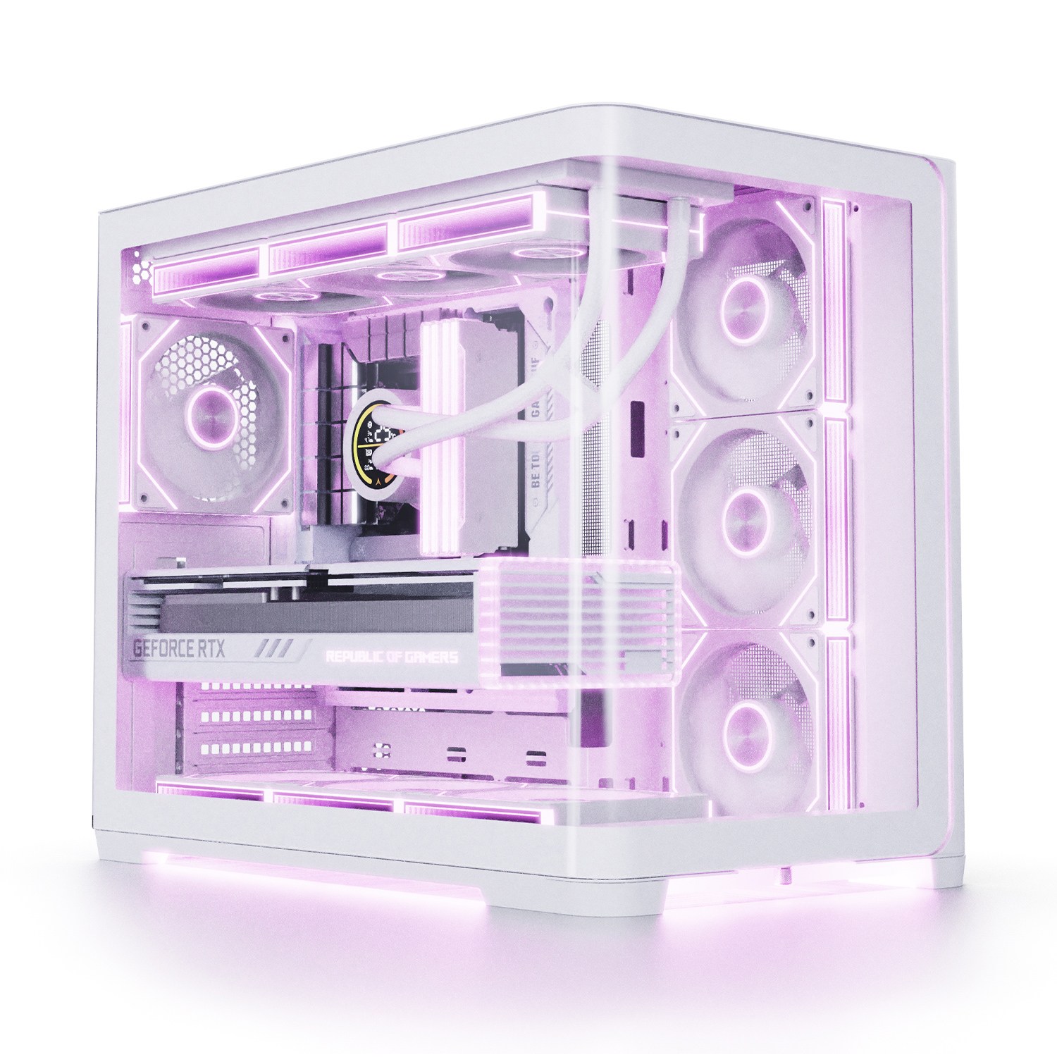 앱코 UD50C 루시드 앰비언트 풀커브드 ARGB BTF PC 케이스 142,000원