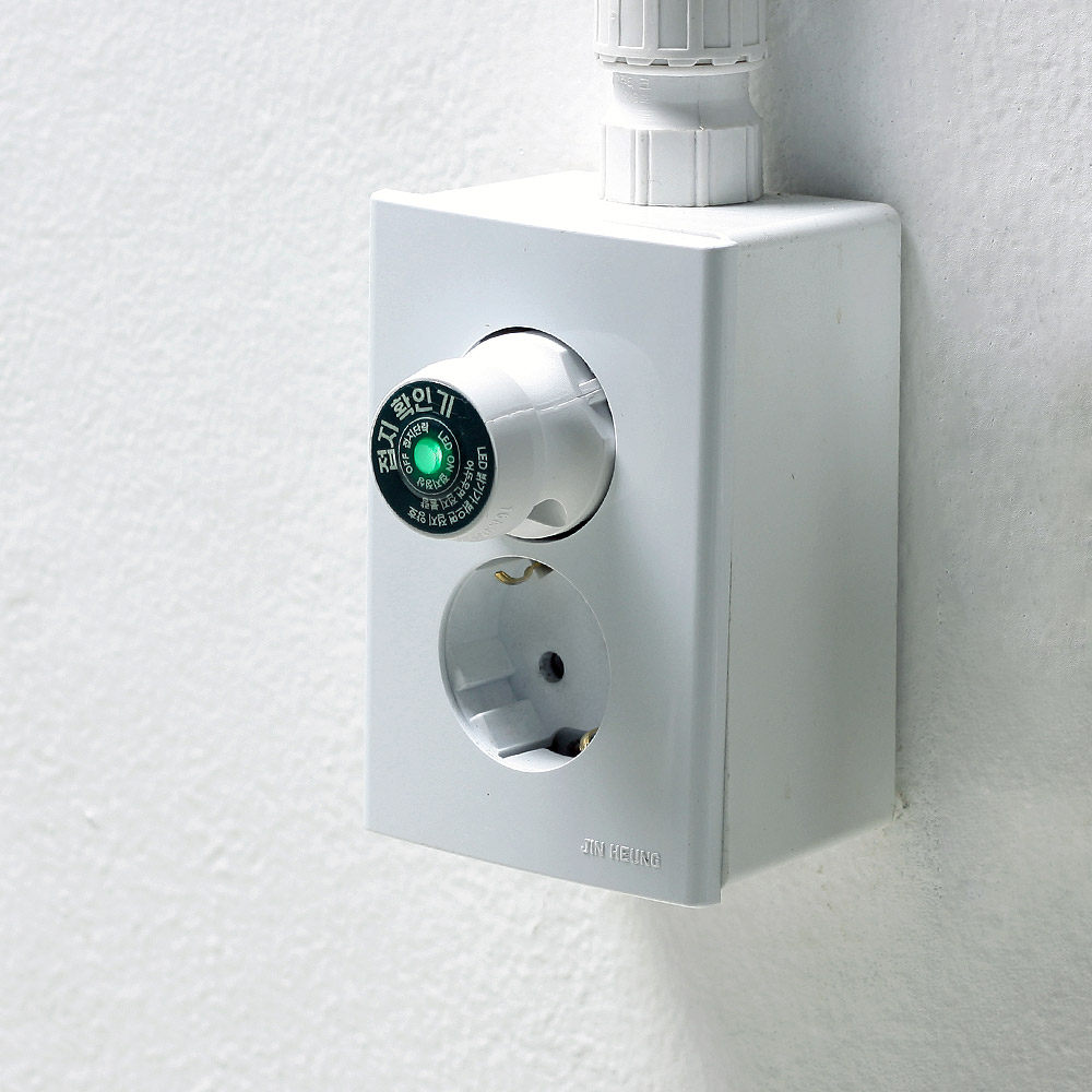 디어싱 콘센트용 접지 테스터 건물 집 콘센트 어싱 확인기 맨땅 맨발 걷기 효능 효과 8,030원