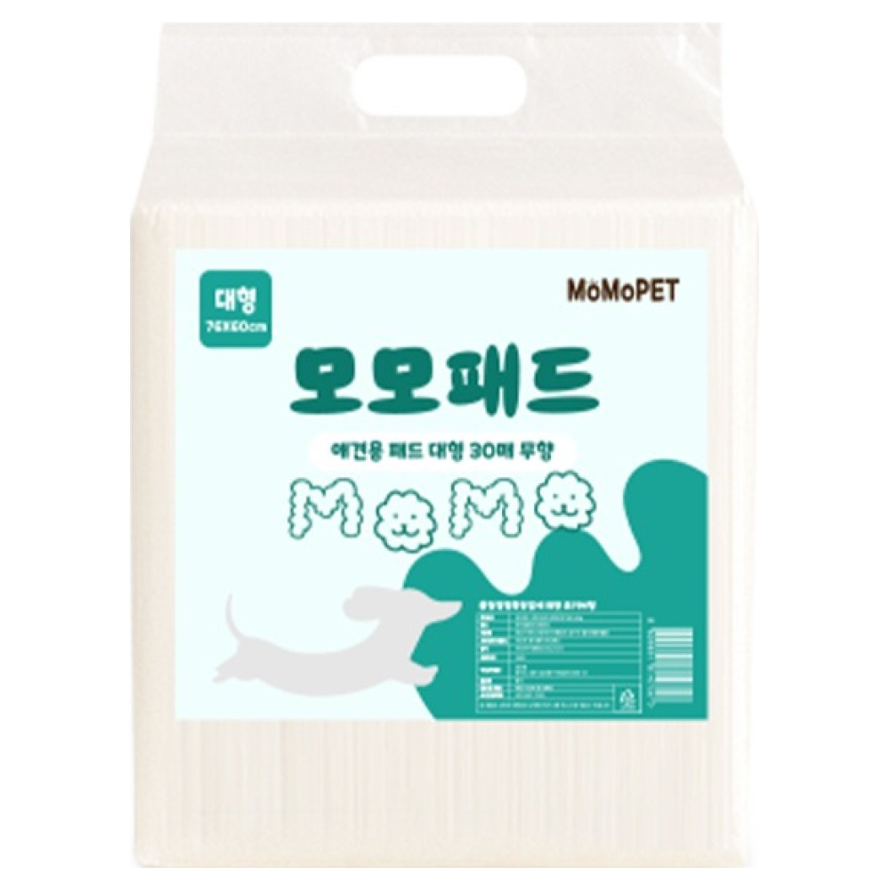 모모 강아지 대형 배변패드 무향, 1개, 30개입 6,910원