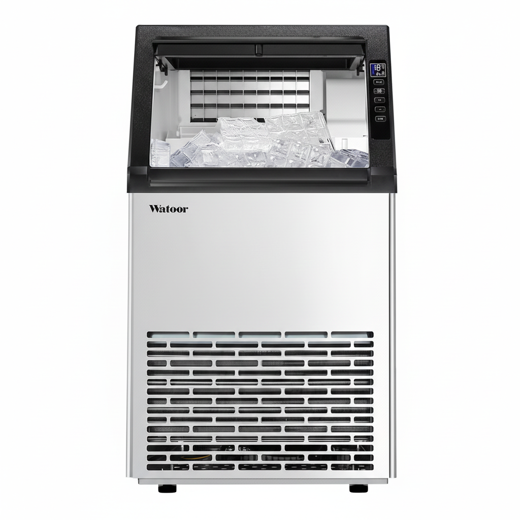 데일리테크 카페 연속 제빙 업소용 제빙기 얼음 제조기 대용량 아이스 메이커 50kg 재빙기, 일생산량(50kg, 약250~300잔)직수관 356,000원