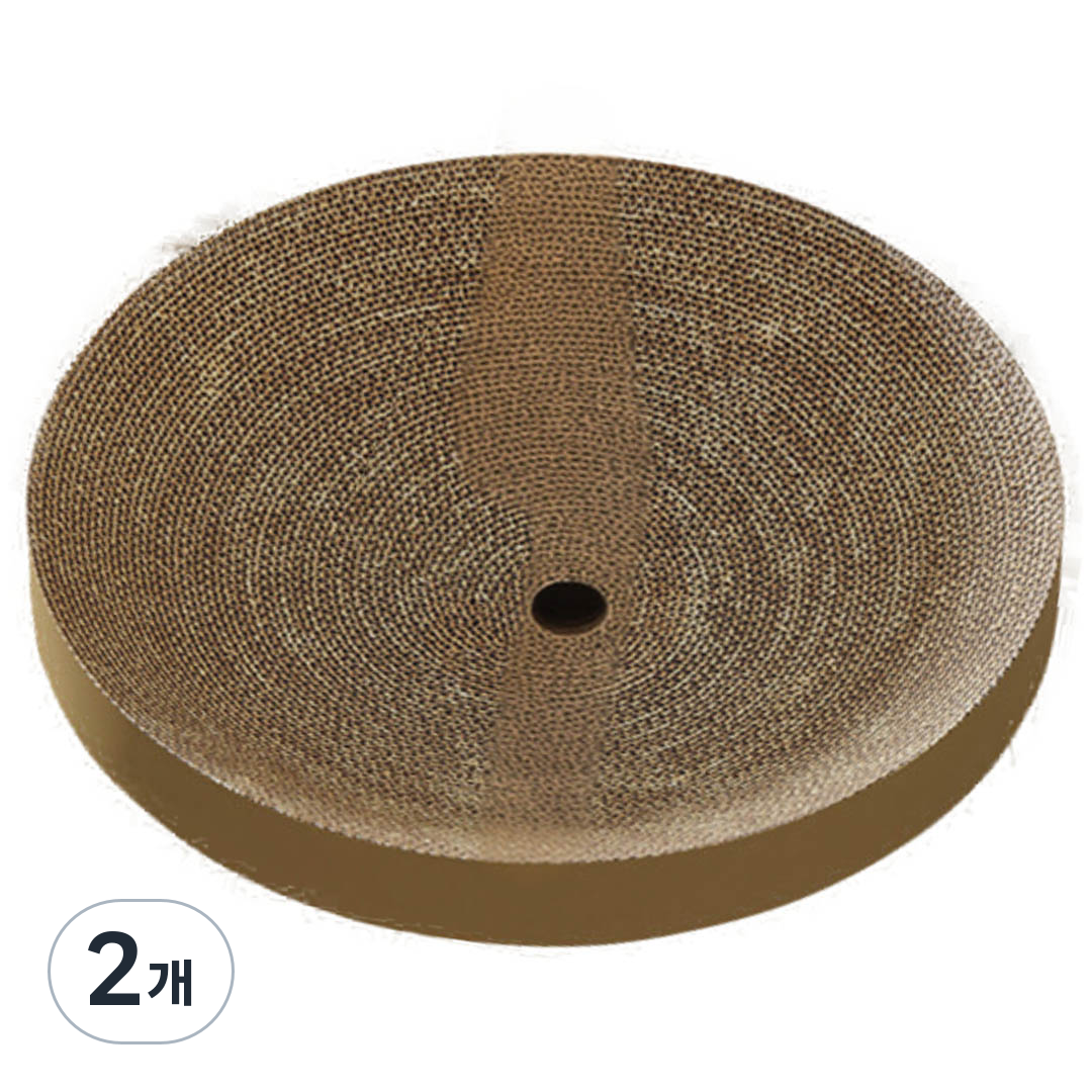 펫카 고양이 원형 트랙볼 스크래쳐 장난감, 단일색상, 2개, 현재가 19,000원