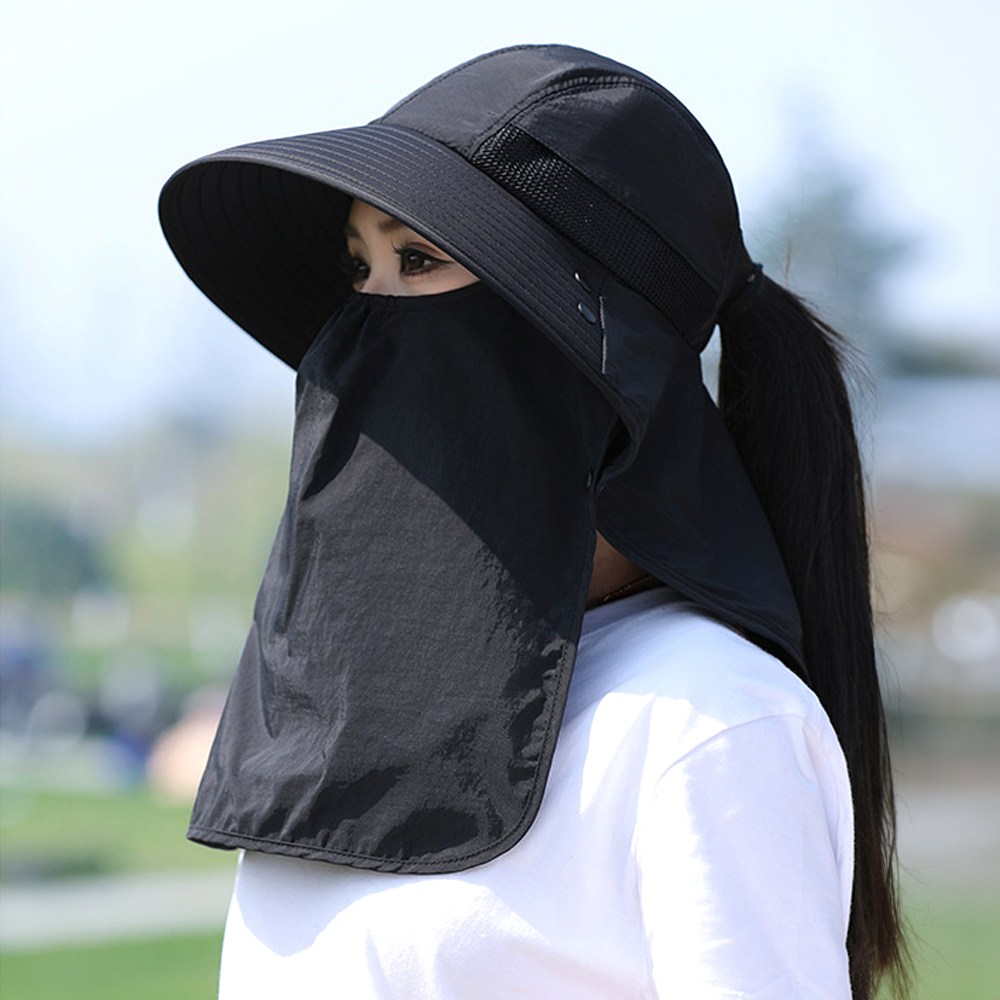 챙넓은 자외선차단 모자 얼굴가리개 물놀이 골프 아쿠아 UV차단 햇빛가리개 모자 14,600원