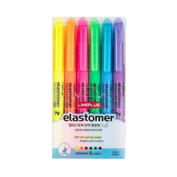 라인플러스 엘라스토머 탄력 형광펜 6색 세트 ORIGINAL 오리지날 1,590원