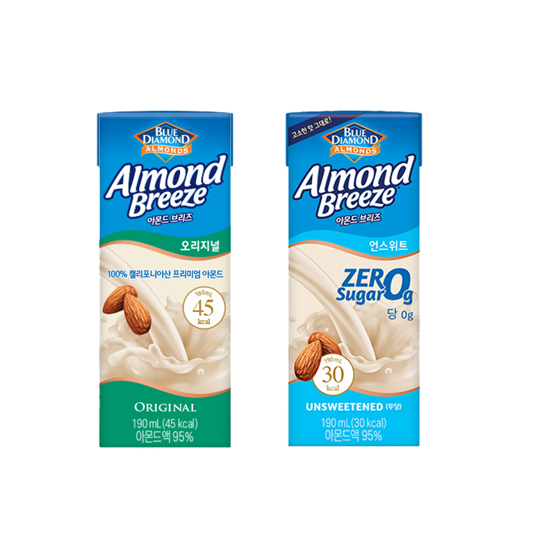 아몬드브리즈 190ml 5종혼합 무료배송 오리지널/언스위트/초콜릿/프로틴/아몬드앤오트 44,760원