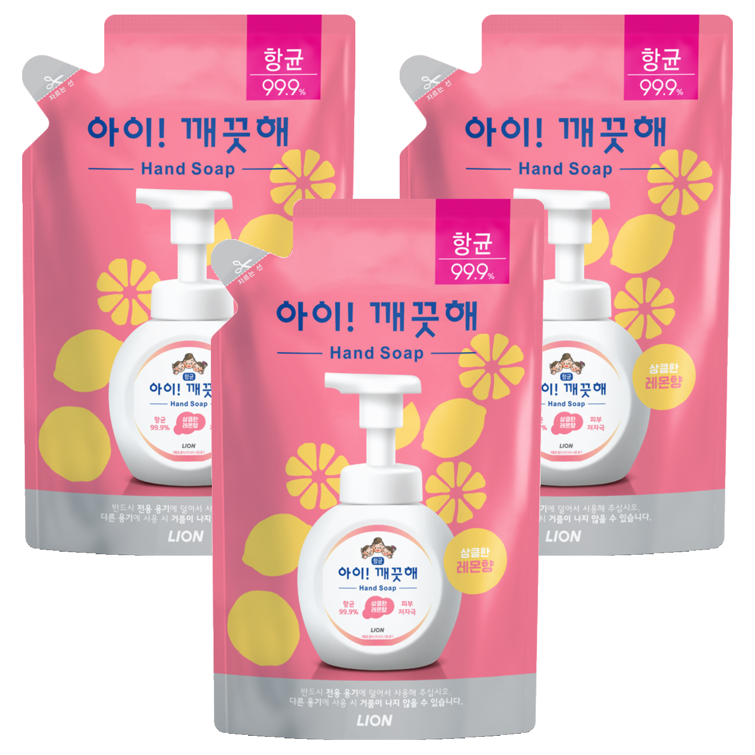 아이깨끗해 핸드워시 리필 레몬향 10,320원