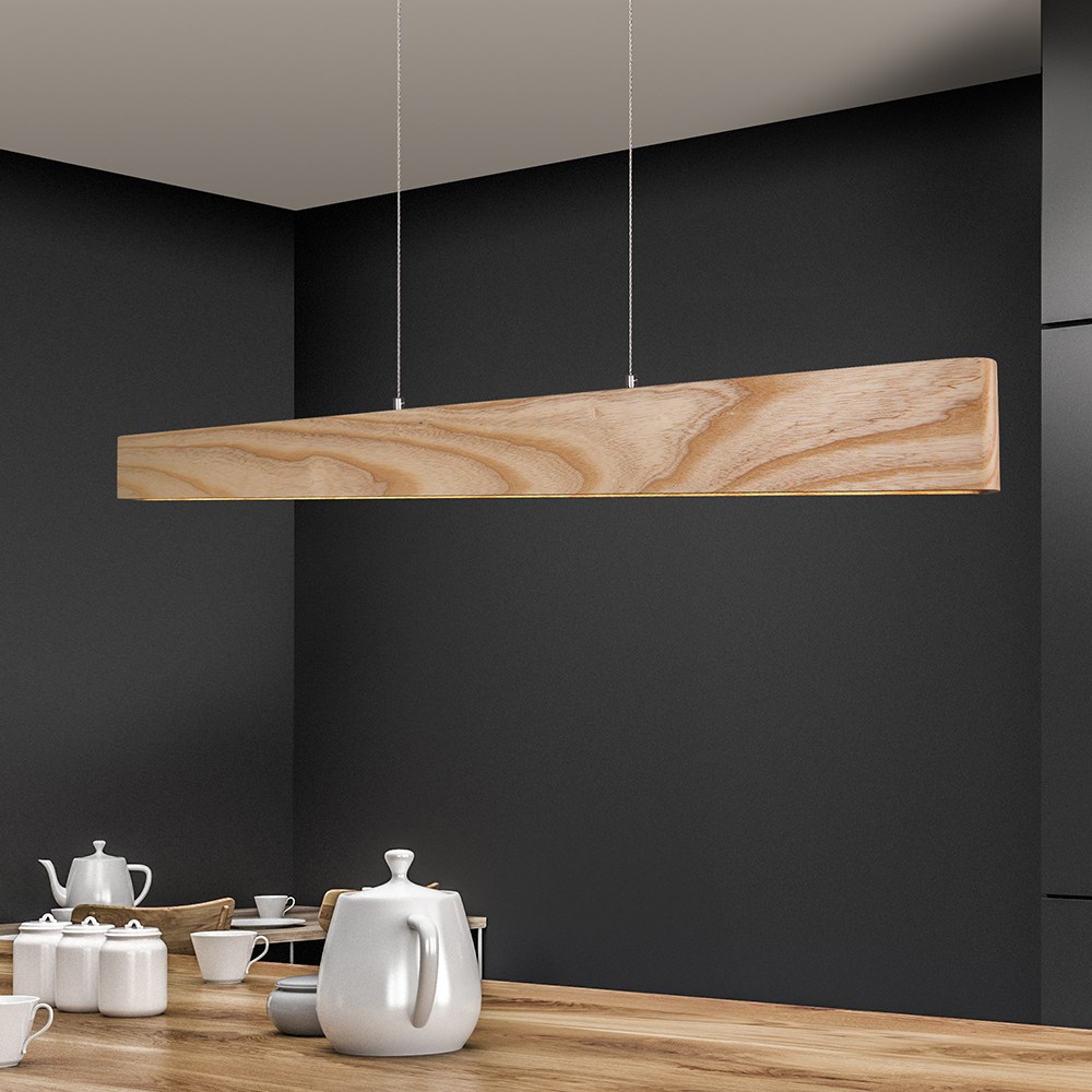 뭉클 리니어 LED 원목 조명 펜던트 우드 식탁조명 식탁등 인테리어 LP-101 200,000원