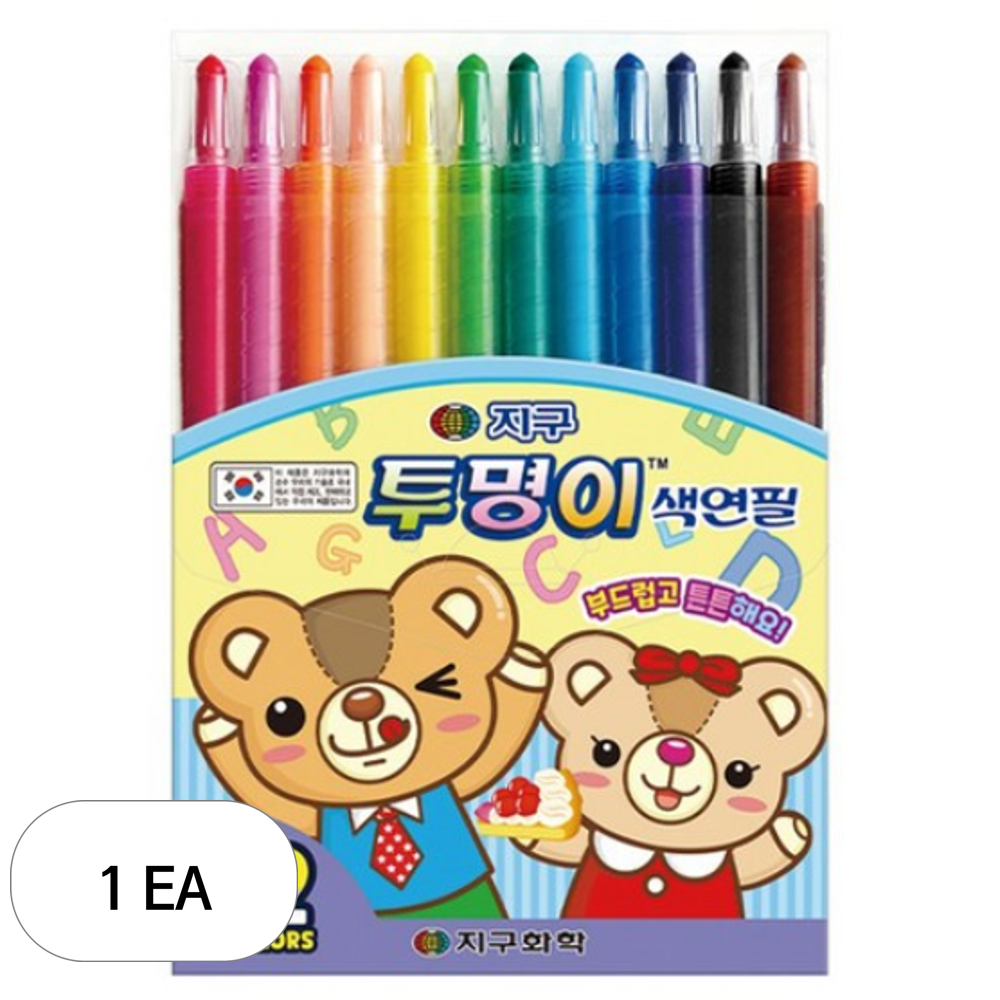 지구화학 투명이 색연필 12종 세트 10,860원