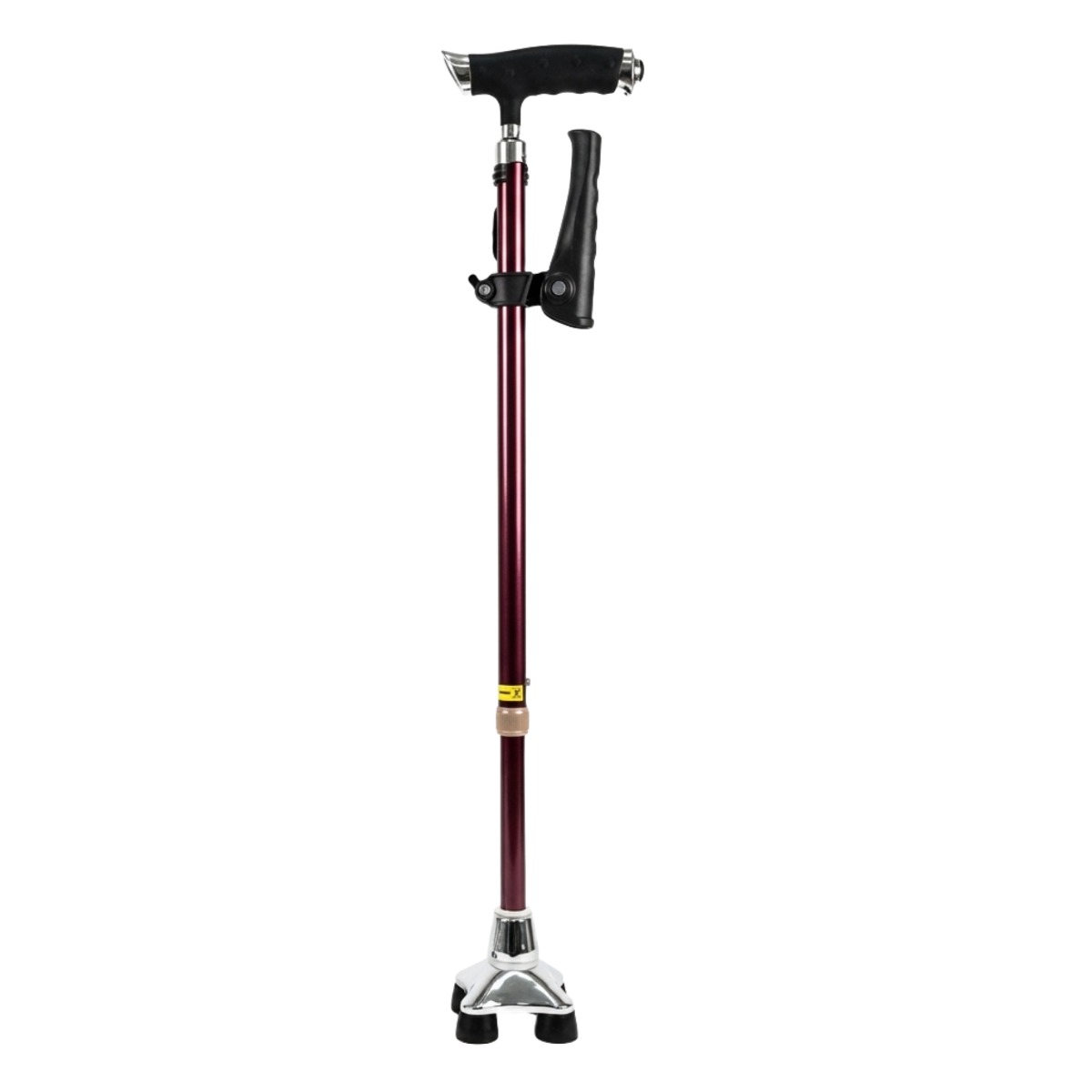 프리미엄 고급형지팡이 노인지팡이 경량 네발 할머니 어르신 선물용 더숲케어, 1개, 버건디 32,500원