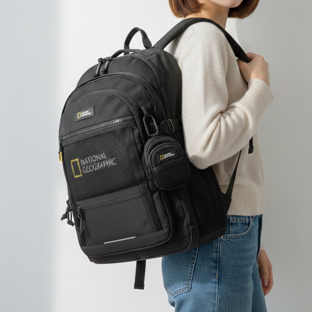 내셔널지오그래픽 파치 플러스 백팩 28L + 파우치 + 보조가방 신학기 중학생 고등학생 143,200원