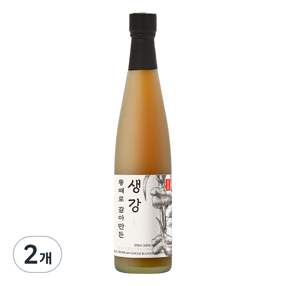 청숨 통째로 갈아만든 생강, 2개, 500ml 40,900원