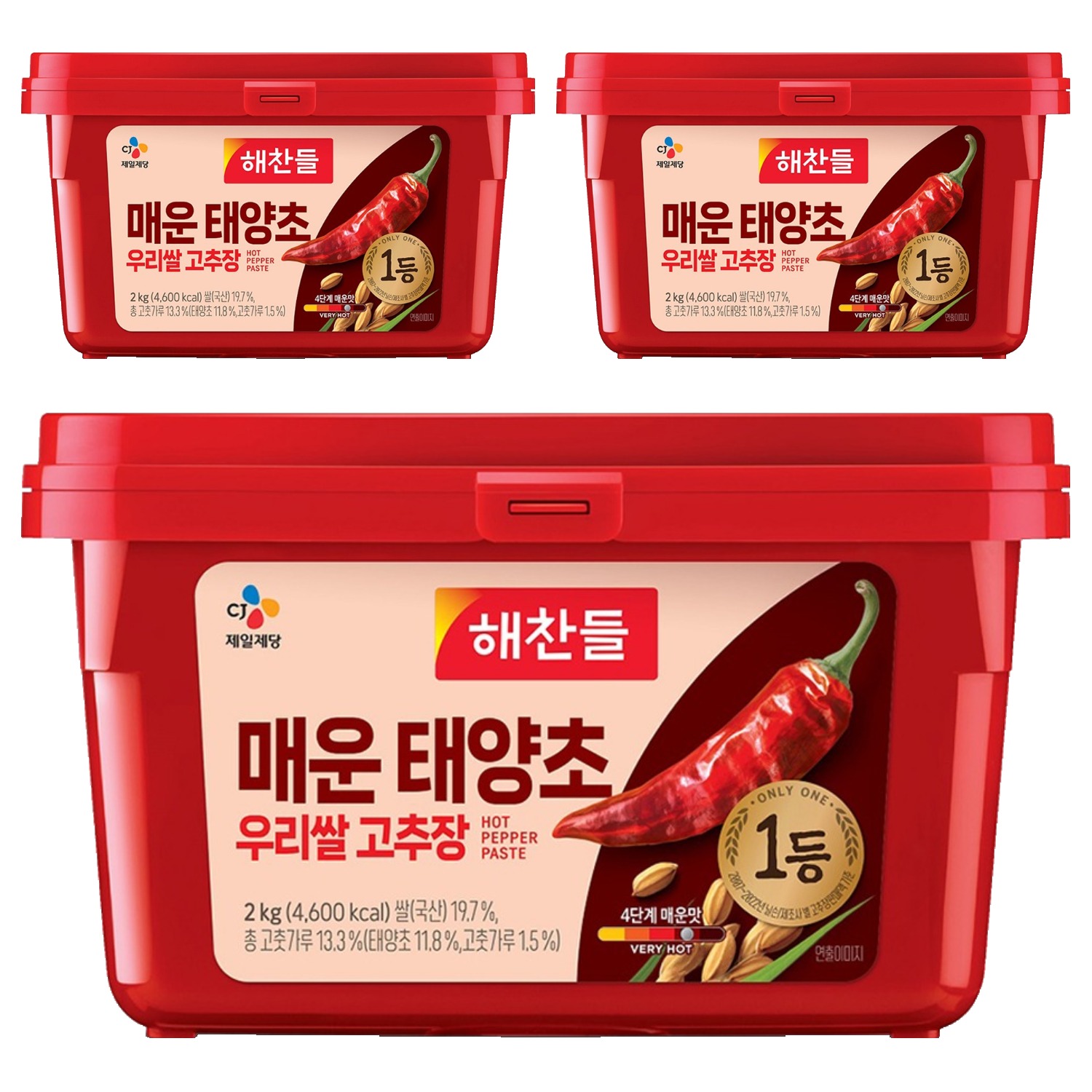 해찬들 매운 태양초 우리쌀 고추장 28,980원