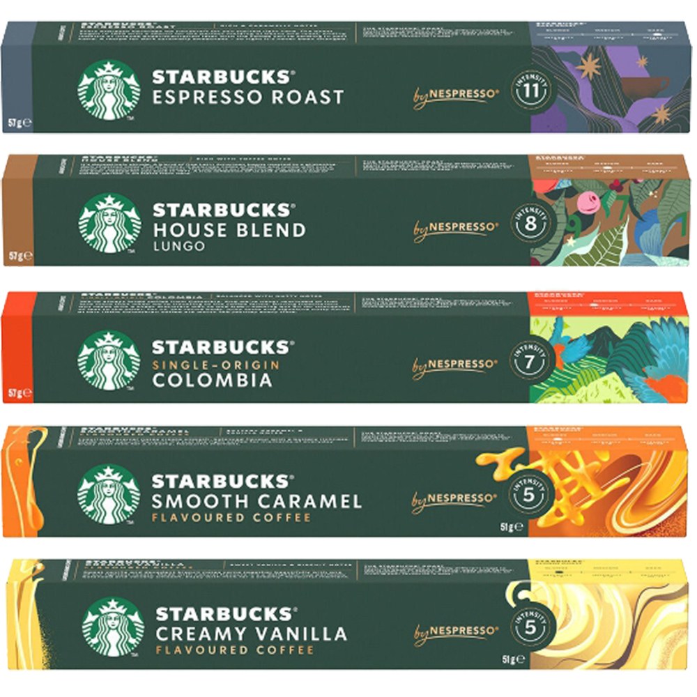 스타벅스 네스프레소 캡슐커피 인기많은 아라비카 블랜드 5종모음 셋트구성 43,720원