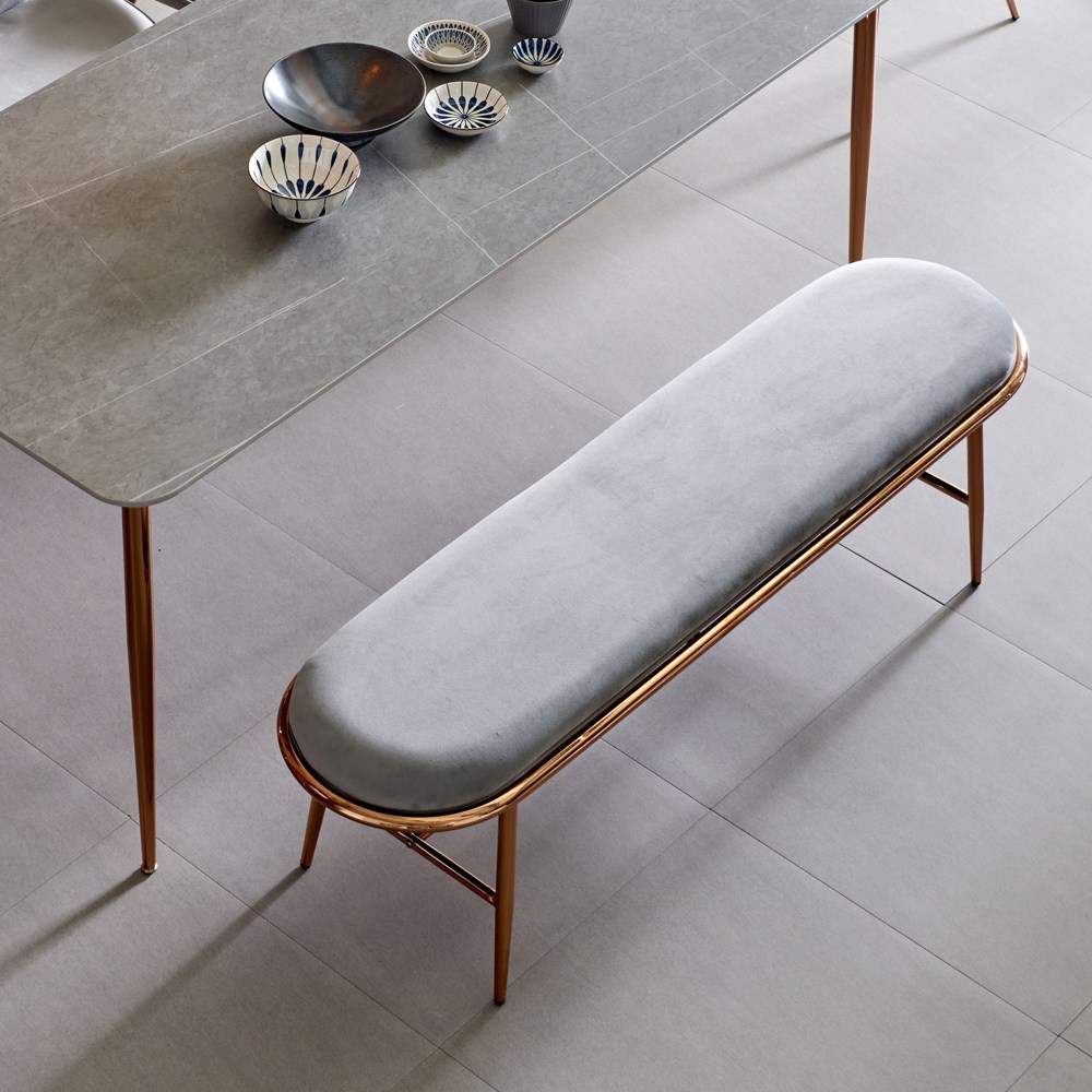 퍼니츠 렌느 벨벳 패브릭 3인 벤치체어 인테리어 식탁의자 2colors 104,500원