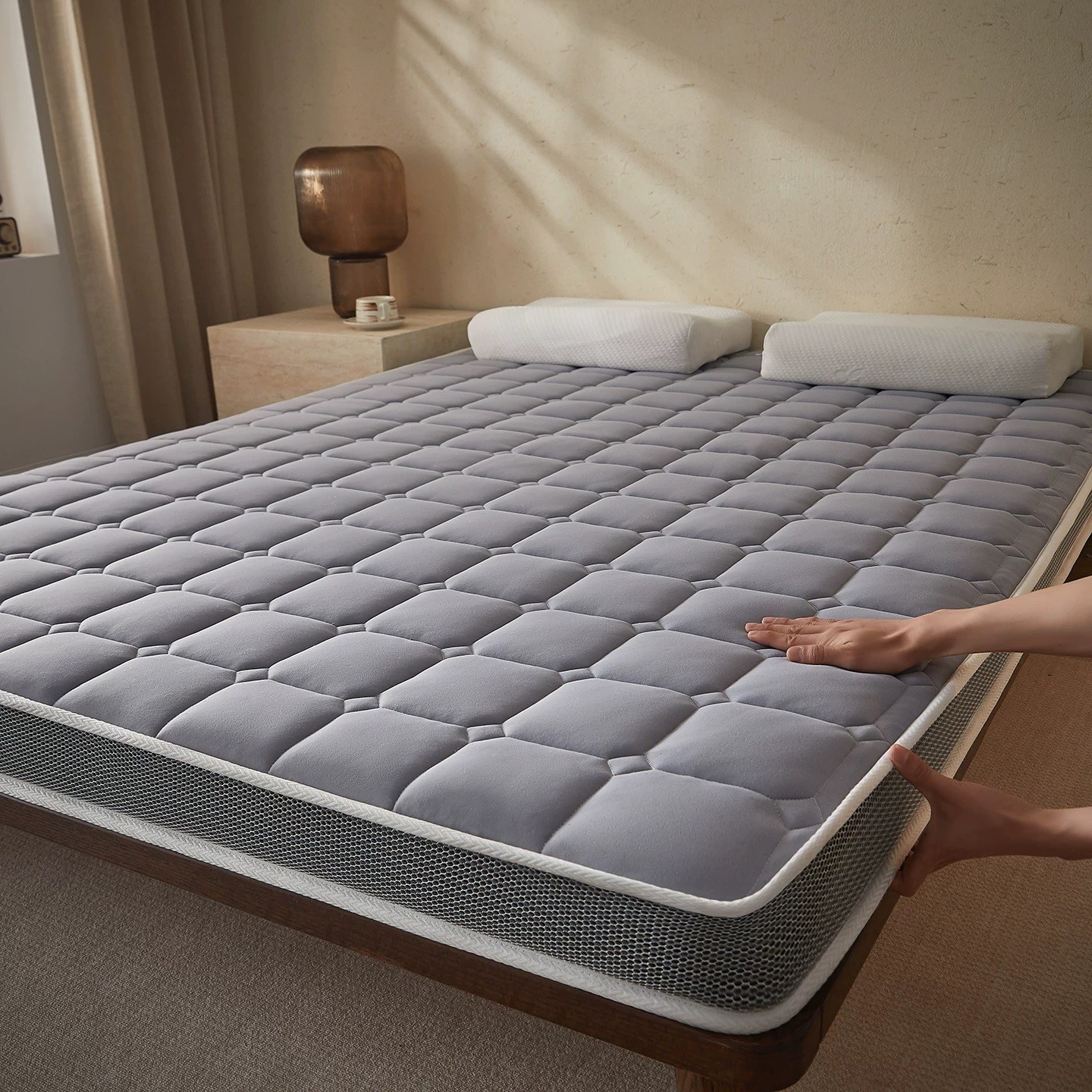 고밀도 매트리스 25D 라텍스 메모리폼 매트리스 접이식 바닥 매트리스 튼튼한 토퍼 10cm 54,900원