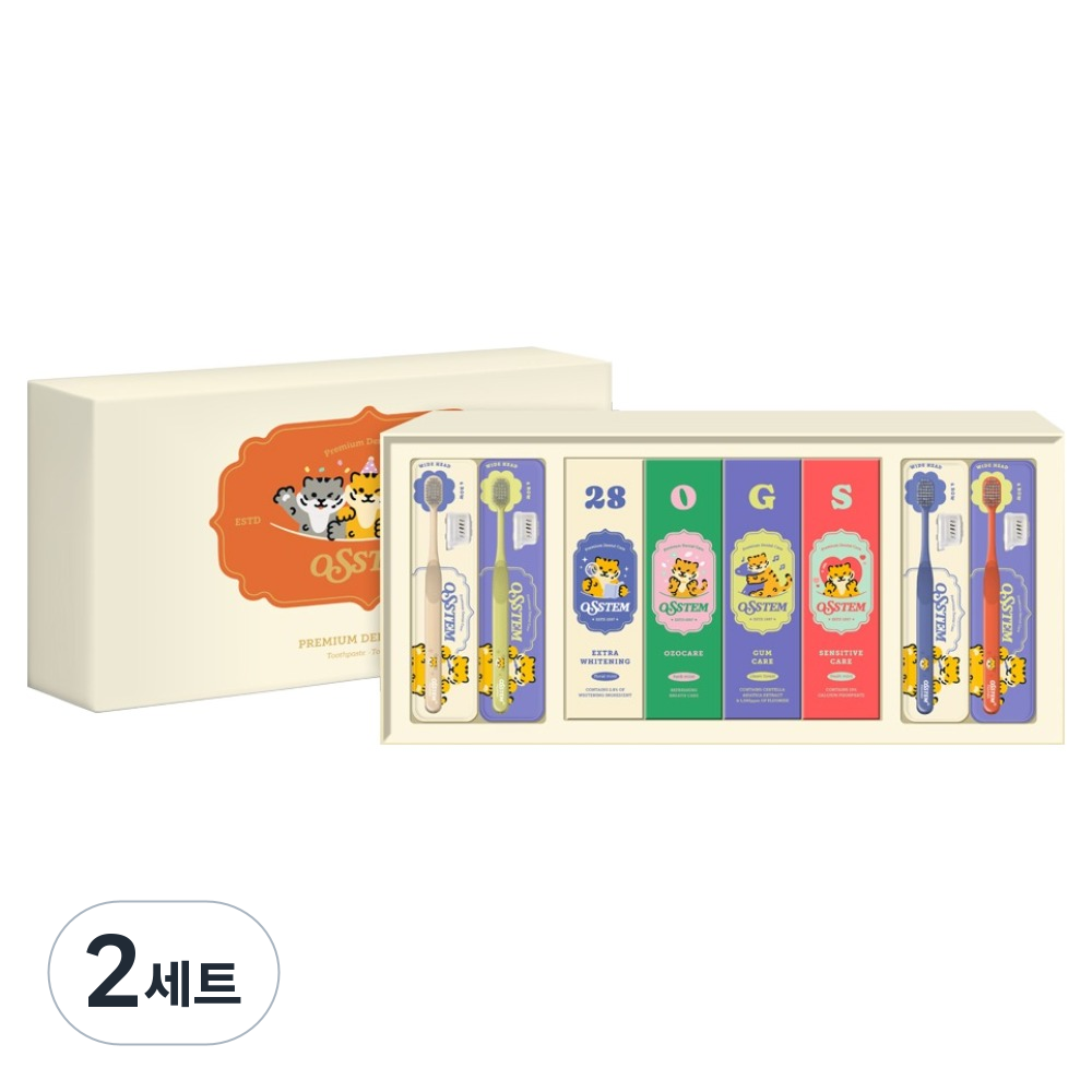오스템파마 덴탈 치약 칫솔 4종 세트, 120g, 2세트 89,960원