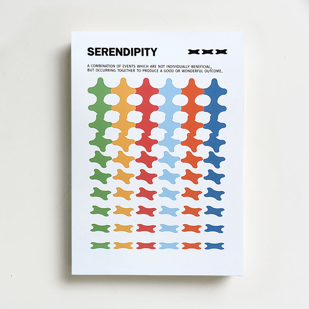 세렌디피티 테마 노트 아이디어 스케치 일기장 다이어리 모눈 필사, 1개, 화이트 9,000원