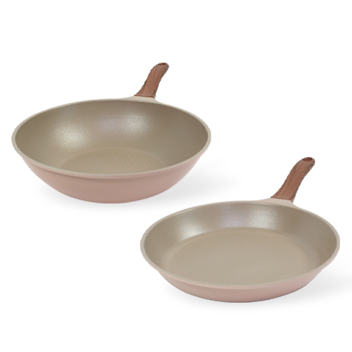 키친아트 본 우드 파스텔 다이아 프라이팬 세트 2개 28,870원