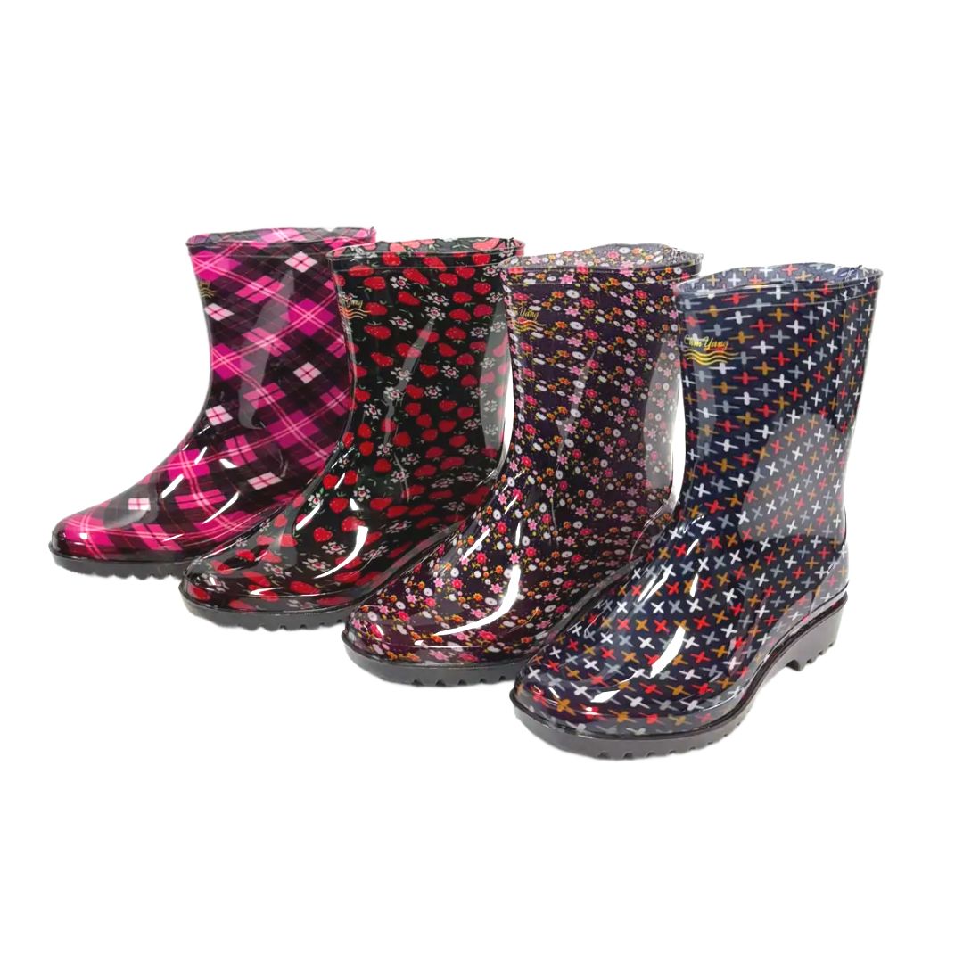진양 여자반장화 여성반장화 예쁜장화 토리 자수정 별꽃 딸기 다용도반장화 17,000원