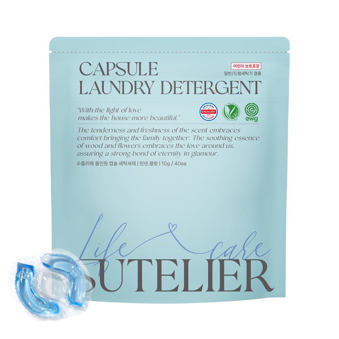 수뜰리에 8in1 고농축 올인원 캡슐세제 린넨블랑, 1개, 40개입 10,900원