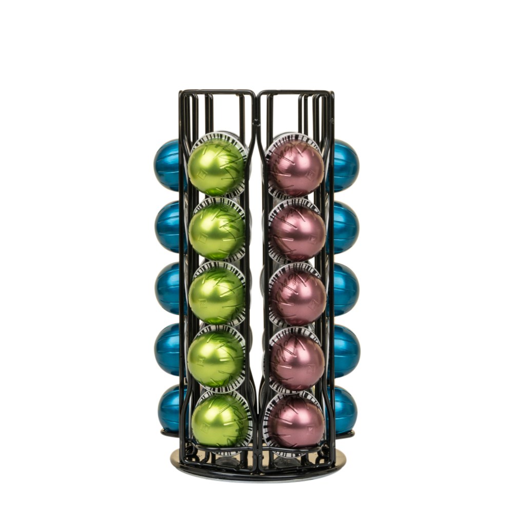 THE100% 버츄오 커피 캡슐 보관함 호환용 헥사곤 타워 30구 블랙 홀더 거치대 디스펜서 18,760원