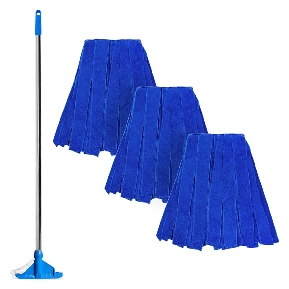 월드크린 국산 스텐 마포대 + 극세사 마포걸레 270g 3p 16,600원