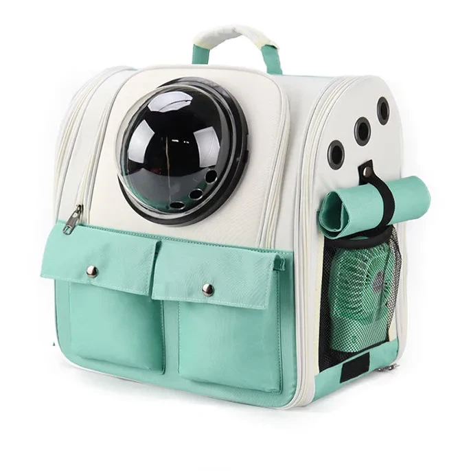 반려동물 투명 우주선 백팩 고양이 백팩 강아지 이동장, 1개, 라이트블루 78,600원