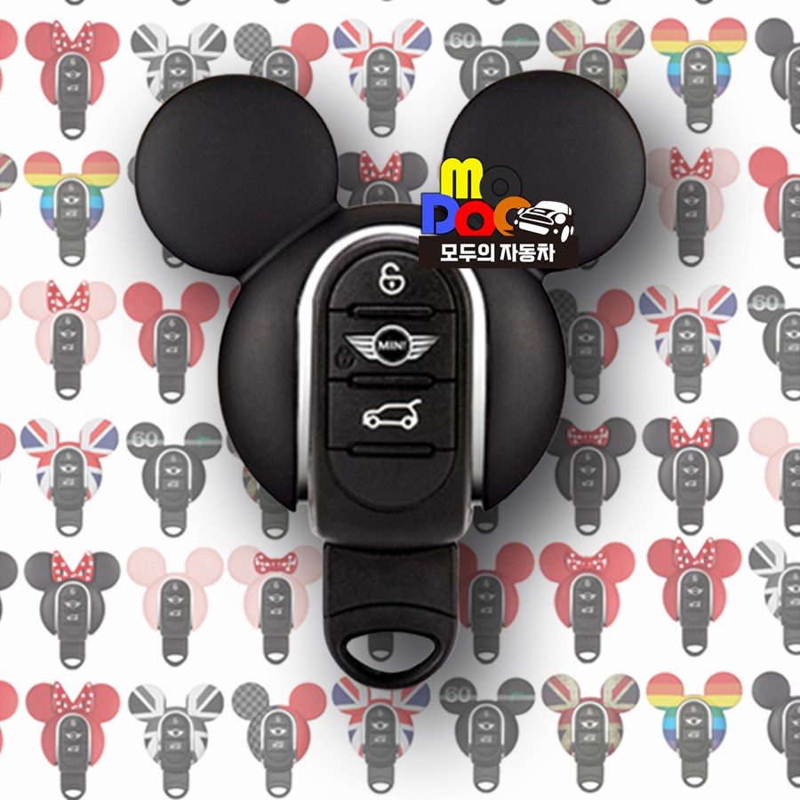 미니쿠퍼 F시리즈용 미키 미니 키케이스 클럽맨 컨트리맨 F55 F56 F54 F60 전차종 호환 열쇠고리 키링 키악세사리품 20,500원