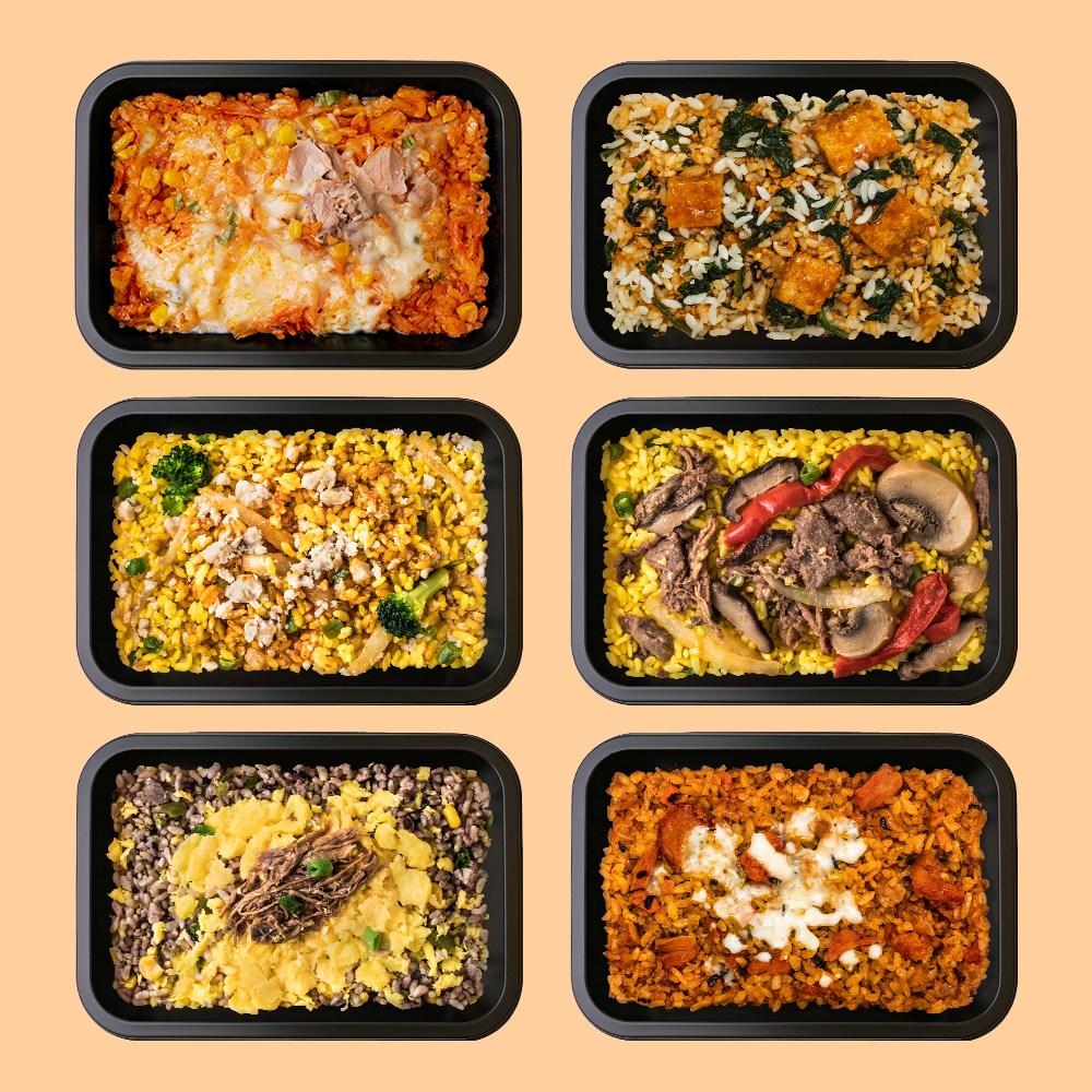 직장인 아침 점심 저녁 혼밥 편의점대용 맛있는 한 끼 볶음밥 국밥 도시락 1주 식단 배달, 1540g (냉동), 1개, 200g 30,900원