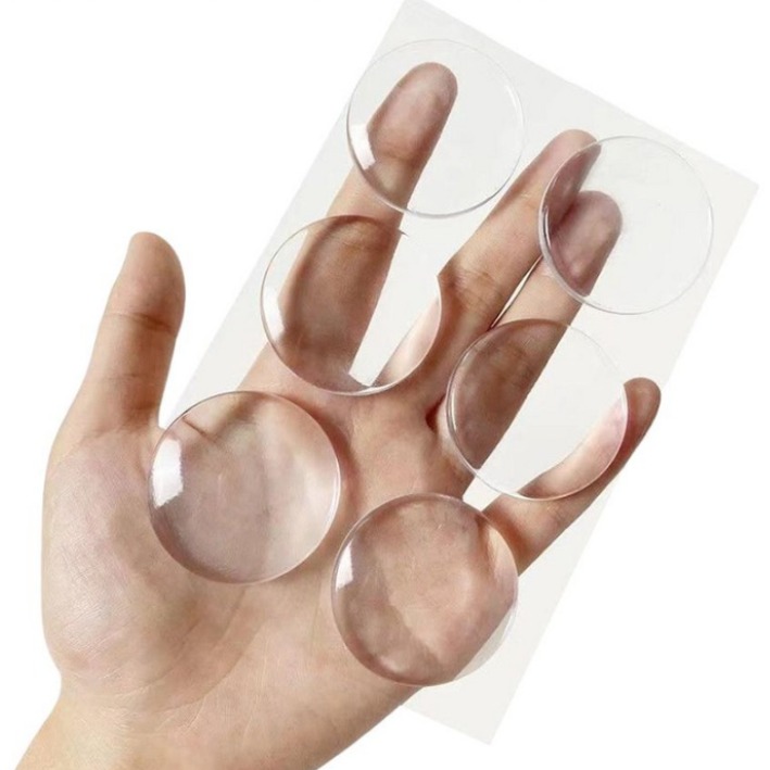 지니밸리 방문 문콕방지 문 쾅 방지 도어쿠션, 6개, 동그라미 투명, 현재가 6,500원