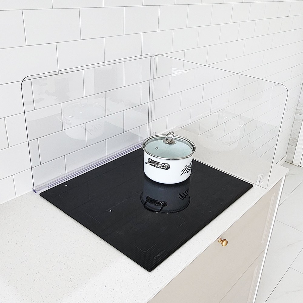 인덕션가림막 PC 투명 인덕션가드 가스렌지칸막이 기름튐방지 싱크대물막이 오염방지 칸막이 15,920원