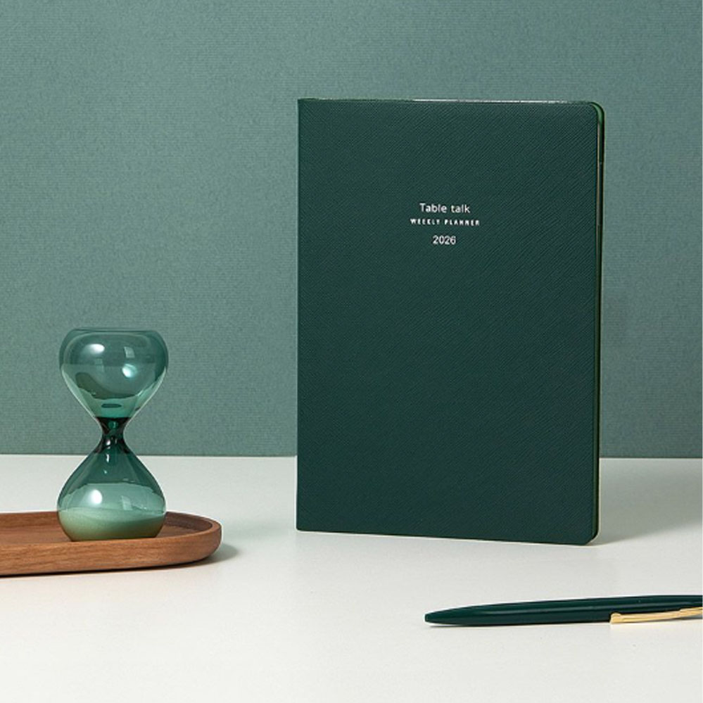 2026 다이어리 A5 위클리 날짜형 플래너(딥그린) 스케쥴러 일정 업무용 14,260원