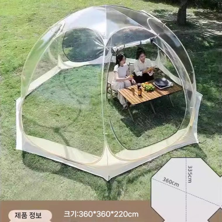 투명텐트 카페 버블텐트 돔텐트 쉘터 천막 테라스 정원 캐노피 바람막이 야외 비닐 돔 루프탑 194,000원
