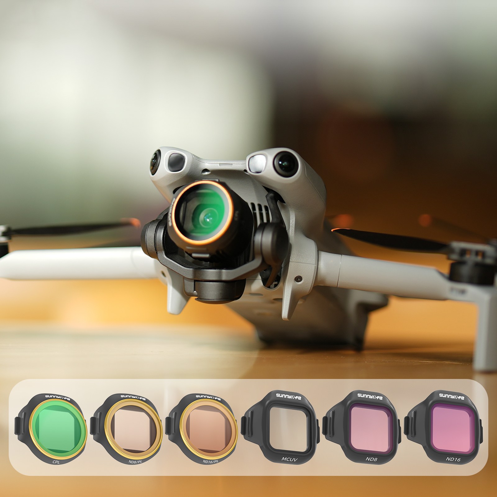 써니라이프 Dji 미니5프로 ND필터 6종세트 MCUV+CPL+ND8+ND16+ND32+ND64 광학유리 렌즈보호 광투과율 노출값 셔터스피드 조절 드론카메라 악세사리, 1개 58,700원