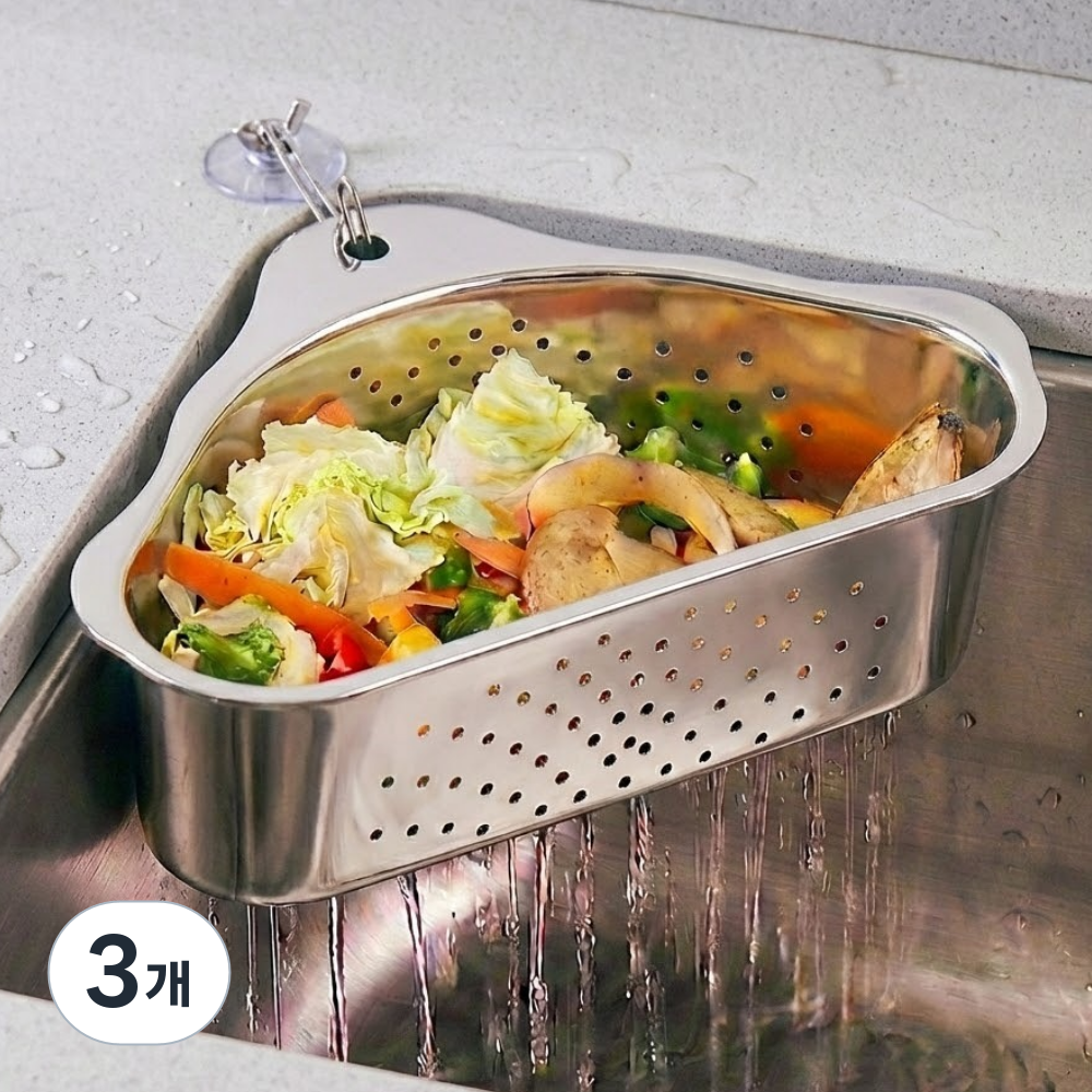 80factory 304스텐 음식물 거름망, 3개, 304스테인리스 26,700원