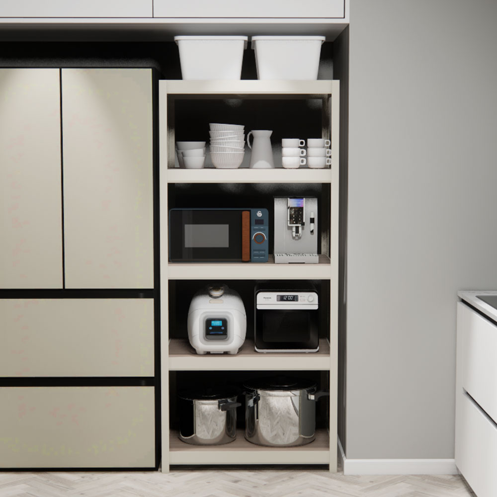 상도가구 몬스터랙 플러스 깊이600 철제 선반 시리즈 조립식 앵글 베란다 창고 수납 랙, 5단, 아이보리 171,300원