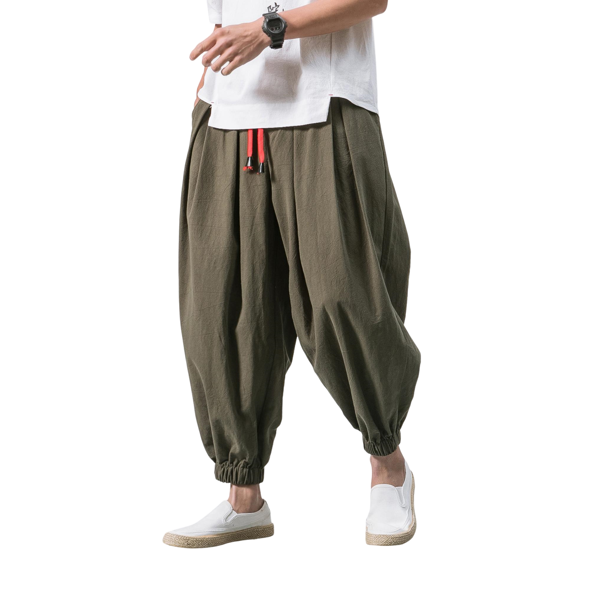 남자 와이드 빅사이즈 린넨 배기팬츠/벌룬팬츠 Men's trousers 21,800원